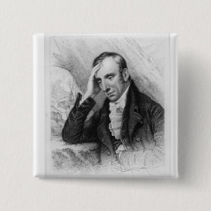 Macaron Carré 5 Cm Portrait de William Wordsworth