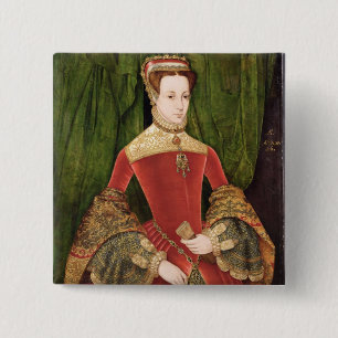 Macaron Carré 5 Cm Portrait d'une femme, âgé 16, précédemment