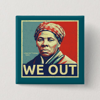 Macaron Carré 5 Cm Portrait historique de Harriet Tubman, Nous sommes