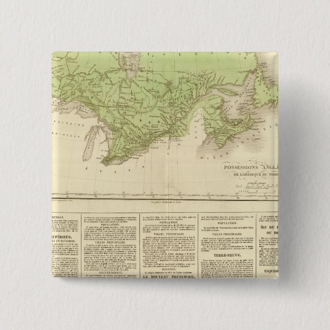 Macaron Carré 5 Cm Possession anglaise (Devant)