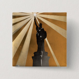 Macaron Carré 5 Cm Pour le bien de la liberté ~ Enrôler dans la marin