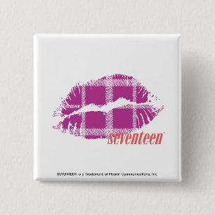 Macaron Carré 5 Cm Pourpre de plaid