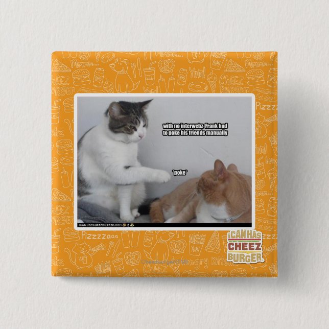 Macaron Carré 5 Cm Poussée (Devant)