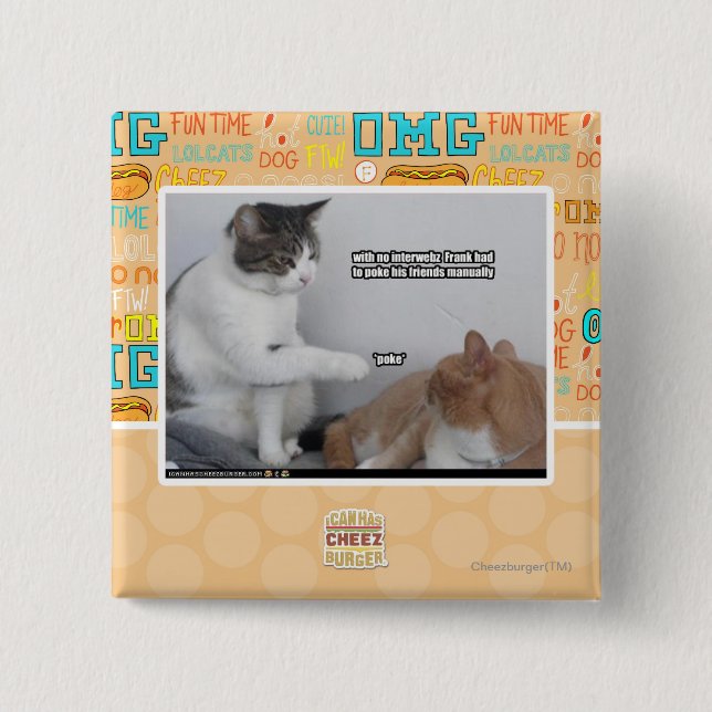 Macaron Carré 5 Cm Poussée (Devant)