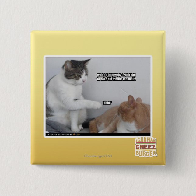 Macaron Carré 5 Cm Poussée (Devant)