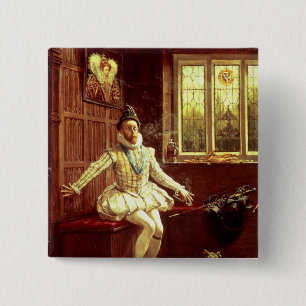 Macaron Carré 5 Cm Première fumée de monsieur Walter Raleigh