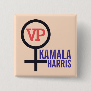 Macaron Carré 5 Cm Première vice-présidente Kamala Harris VP