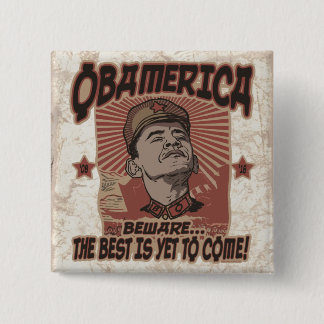 Macaron Carré 5 Cm Prenez garde d'Obamerica d'Obama