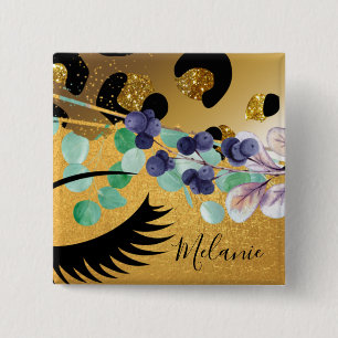 Macaron Carré 5 Cm Pretty Girly Glitter