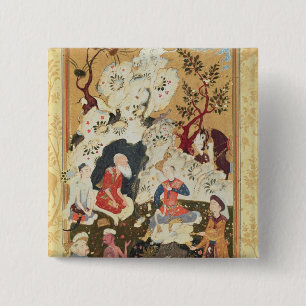 Macaron Carré 5 Cm Prince rendant visite à un ascétique