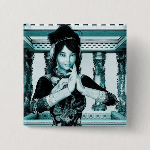 Macaron Carré 5 Cm Princesse de Chine