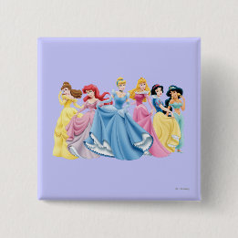 Macaron Carré 5 Cm Princesse Disney | Tenir les robes