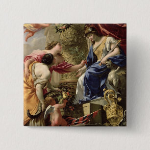 Macaron Carré 5 Cm Principales paix de prudence et abondance, c.1645