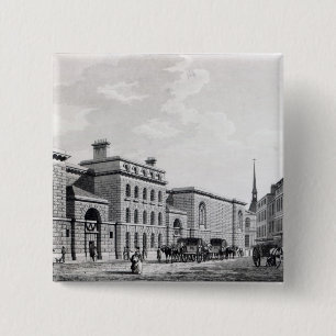 Macaron Carré 5 Cm Prison de Newgate, 1799