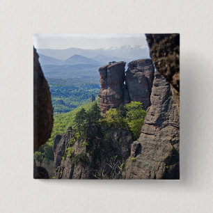 Macaron Carré 5 Cm Promenade dans les ruines du château de Belogradc