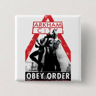 Macaron Carré 5 Cm Propagande AC - Obey/À Soumettre Est De Survivre