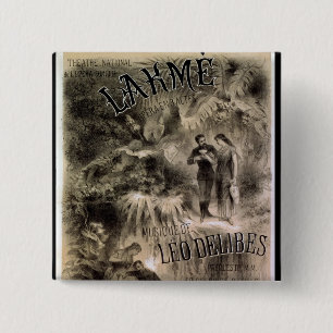 Macaron Carré 5 Cm Publicité par affichage 'Lakme