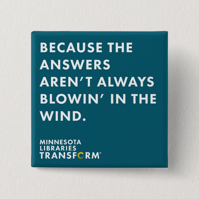 Macaron Carré 5 Cm Puisque bouton de Teal de vent (Devant)