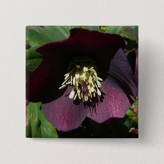 Macaron Carré 5 Cm Purple Carême Rose Pâques (Devant)