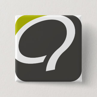 Macaron Carré 5 Cm Q- bouton - chartreuse