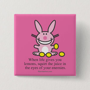 Macaron Carré 5 Cm Quand la vie vous donne des citrons