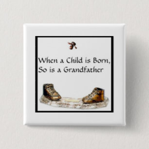 Macaron Carré 5 Cm Quand un enfant est… grand-père né