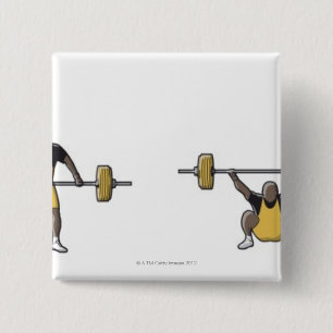 Macaron Carré 5 Cm Quatre étapes de la sonnette de levage de poids