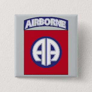 Macaron Carré 5 Cm quatre-vingt-deuxième Division Aéroportée -