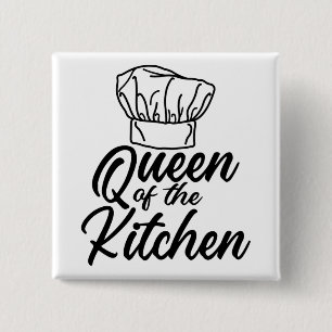 Macaron Carré 5 Cm Queen Of The Kitchen Cuisine Amoureux Drôle Chef