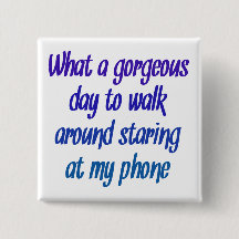 Quel jour magnifique…. regard fixe au téléphone