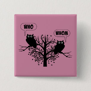 Macaron Carré 5 Cm Qui est le propriétaire de la grammaire Humour de 