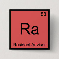 Ra - Resident Advisor Tee Symbole Élément Chimique