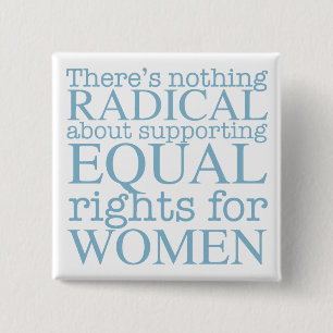Macaron Carré 5 Cm Radical Women Quote Feminist