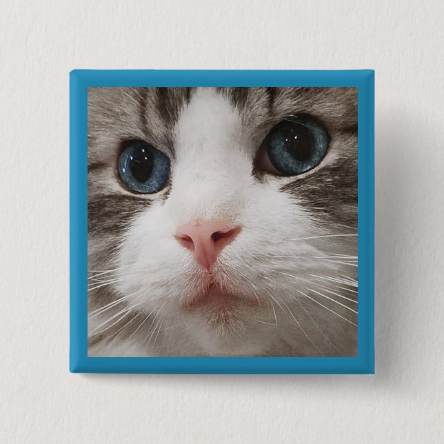 Macaron Carré 5 Cm Ragdoll Kitty (Devant)