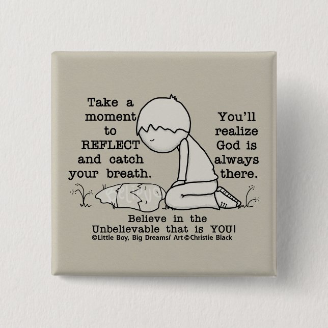 Macaron Carré 5 Cm Réflect (Devant)