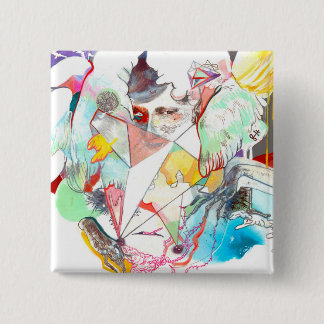 MACARON CARRÉ 5 CM REFLÉTEZ LES BOUTONS