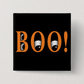 Macaron Carré 5 Cm Regarde un BOO ! Yeux d'Halloween