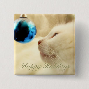 Macaron Carré 5 Cm Regarder sur fixement une étoile bleue