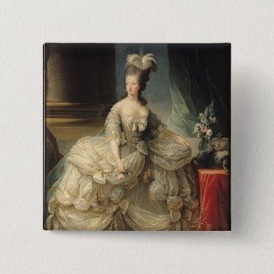 Macaron Carré 5 Cm Reine de Marie Antoinette de la France, 1779