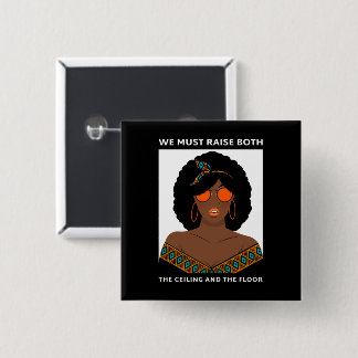 Macaron Carré 5 Cm Relever le plafond BLM Droits des femmes