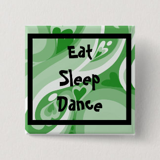 Macaron Carré 5 Cm Remous vert, EatSleepDance