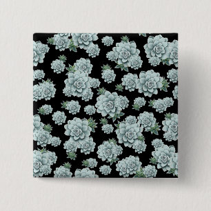 Macaron Carré 5 Cm Répétez l'impression sur le noir