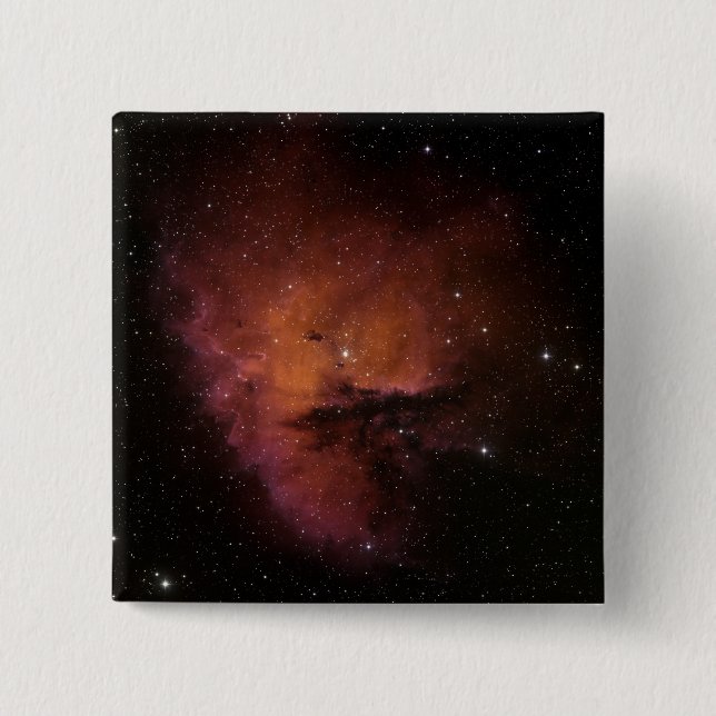 Macaron Carré 5 Cm Réserver Globules dans NGC 281 (Devant)