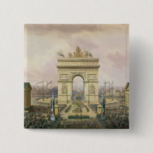Macaron Carré 5 Cm Retour des cendres de l'empereur vers Paris