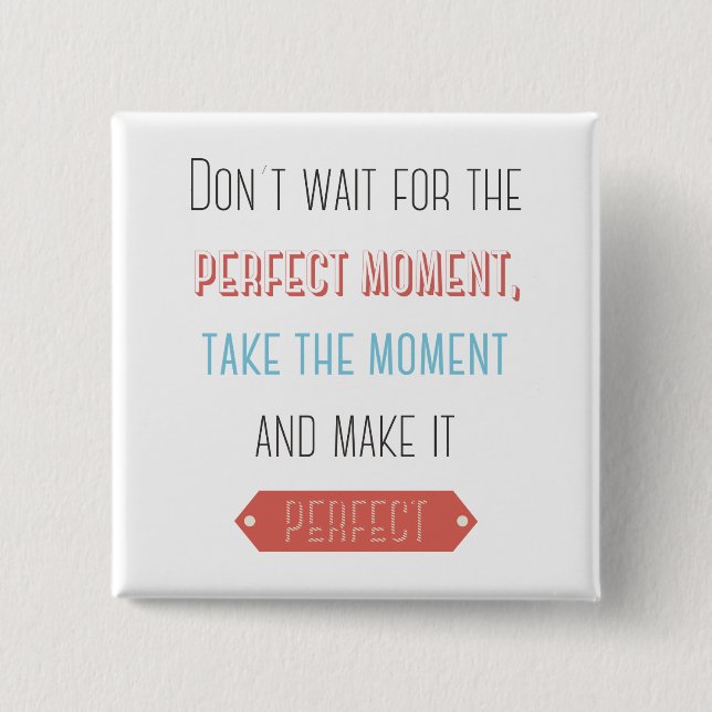 Macaron Carré 5 Cm Réussite, attitude, objectifs Motivation Questionn (Devant)