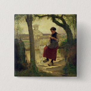 Macaron Carré 5 Cm Rêvant de son Love, 1901