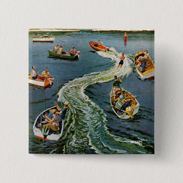 Macaron Carré 5 Cm Réveillée par Ben Kimberly Pins (Devant)