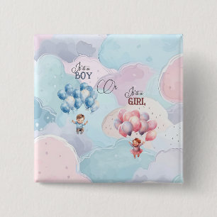 Macaron Carré 5 Cm Révélation du genre du bébé