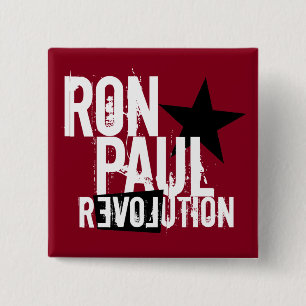 Macaron Carré 5 Cm Révolution de Ron Paul