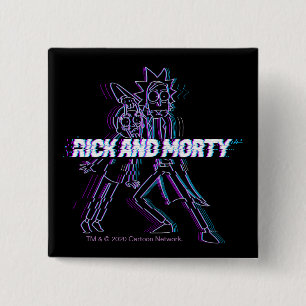 Macaron Carré 5 Cm RICK ET MORTY™   Rick Et Morty Glités